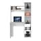 Tuhome 17.8 in. D X 63.9 in. H, 38.7 in. W X Laminate, White ELB5540 - alternate 2